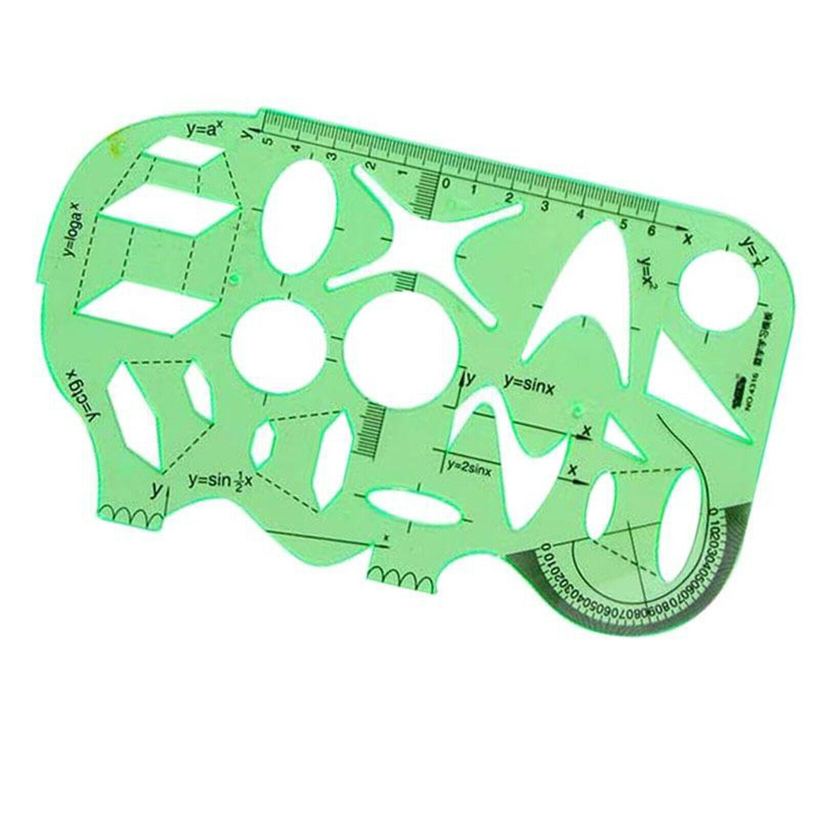 6x measuring templates building formwork stencils geometric drawing ruler set