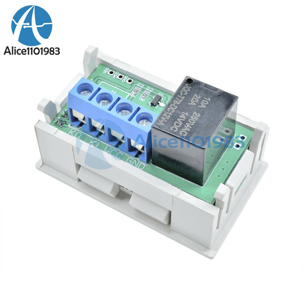2X DC 12V Double LED Timing Time Delay Cycling 0-999s/min/h Relay Module Switch