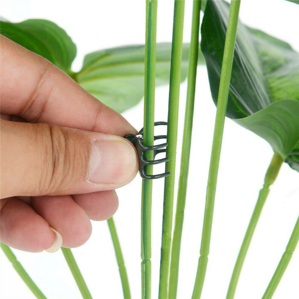 100x Plants Fix Clips Orchid Stem Vine Support Flowers Tied Branch Clamping Lots