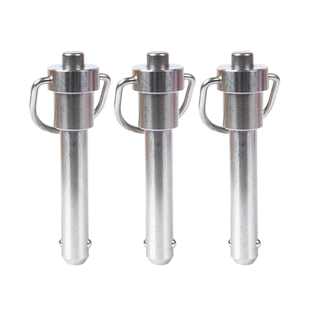 Set of 3 Ball Lock Pins Lock Quick Stainless Steel Quick Ball Pin 15mm