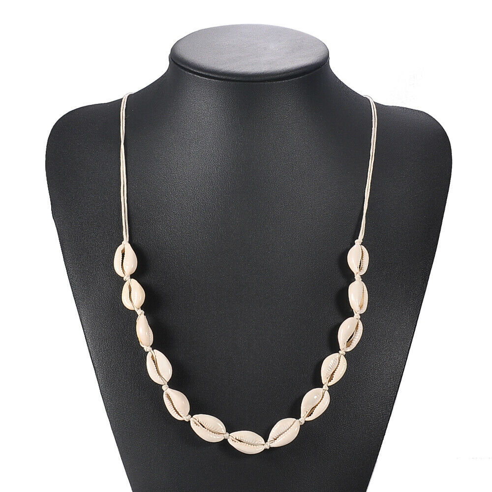 Natural Shell Boho Sea Shell Conch Pendant Collar Choker Beach Necklace Jewelry