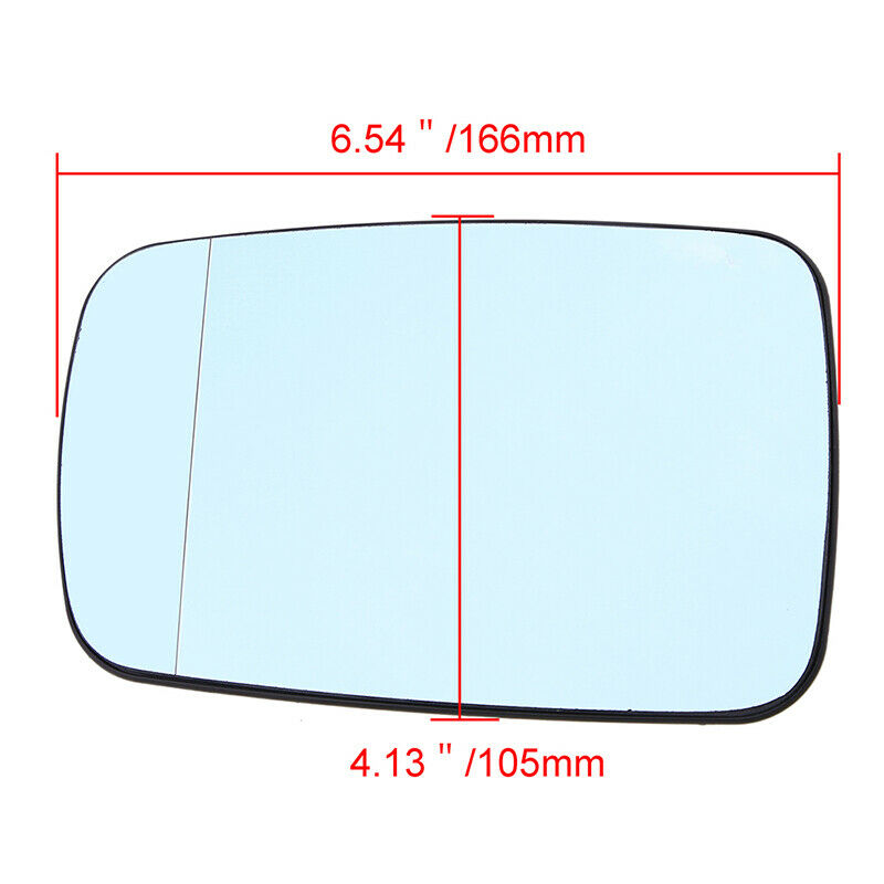 Left Driver Side Rear View Mirror Glass Heated For BMW 7-Series E65 2001-2008