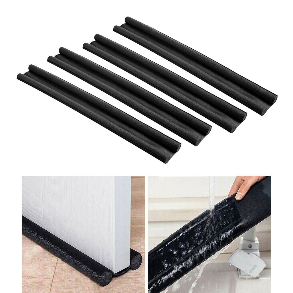4x Flexible Door Bottom Sealing Strip Guard Wind Sealer Stopper Wind Dust