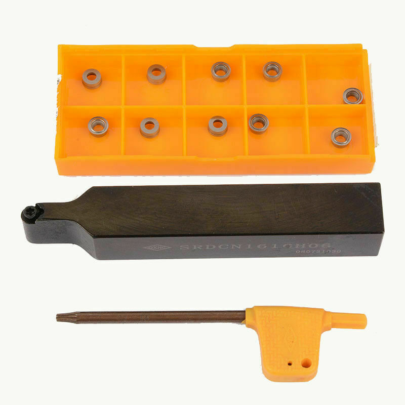 SRDCN1616H06 16x100mm Lathe External Turning Tool Holder + RCMT0602M0 inserts