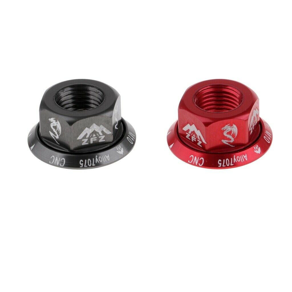 2Pc Track Wheel Nuts  Fixie Quick Release M10 Axle Screw For Rear Hub