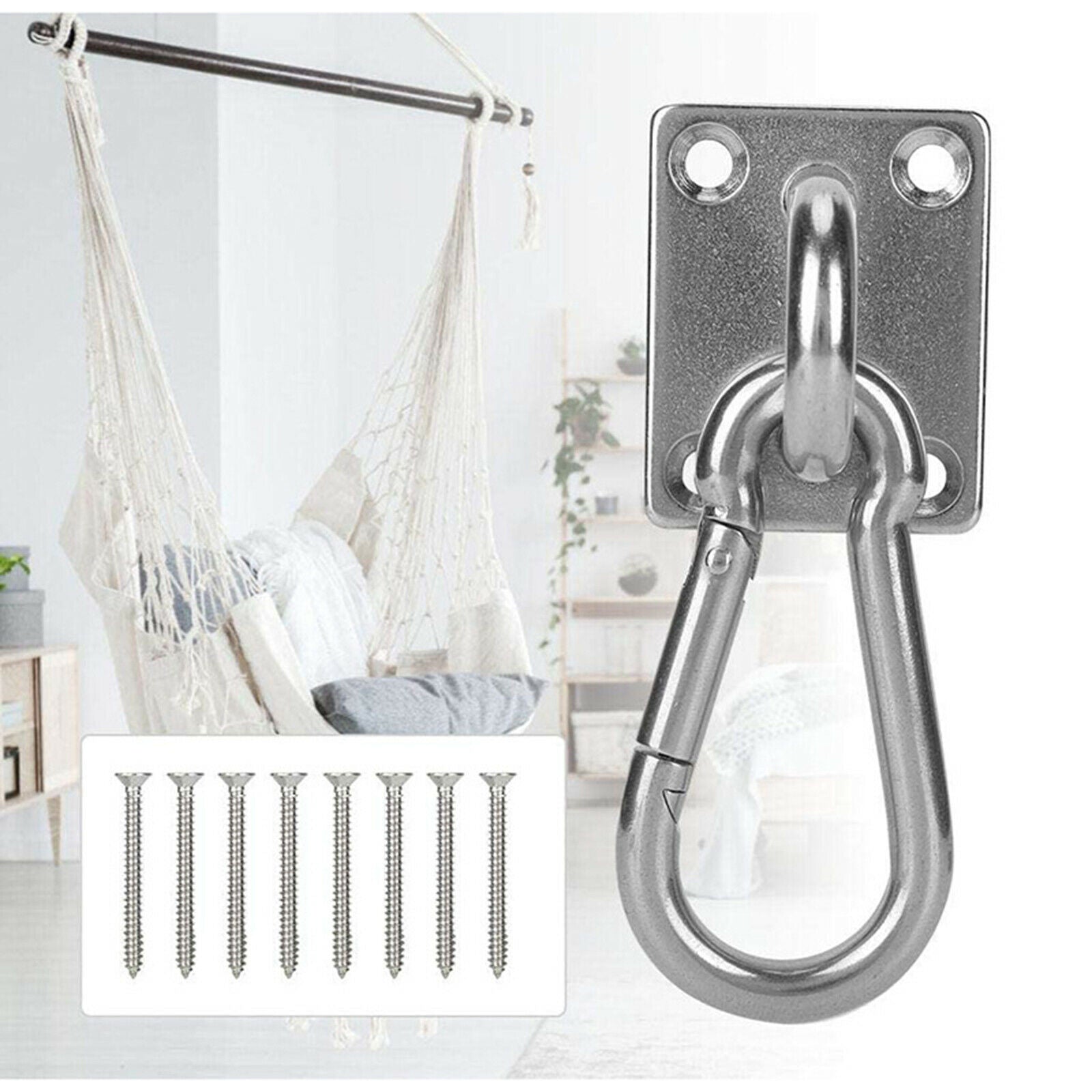 M6 Ceiling Anchor Buckle Swing Pad Eye Plate Hook Hanger Carabiner Hardware