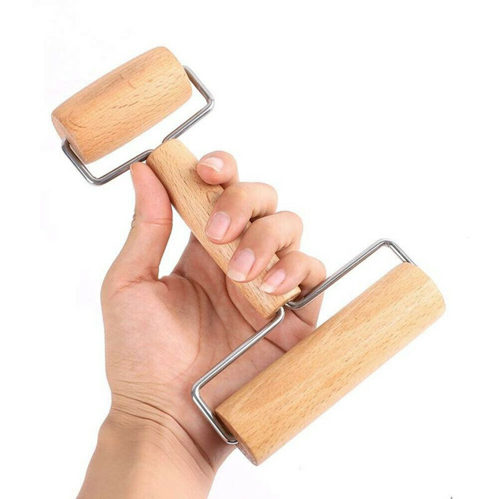 2 in 1 T-Shape Double-sided Rolling Pin Kitchen Pizza Baking Dough Stick Roller