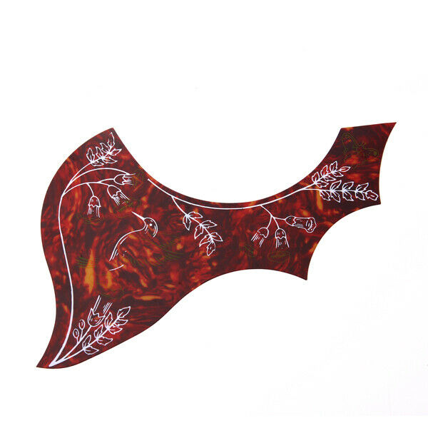 Flower Bird Pickguard Scratchplate For 41" Folk Guitar Anti-scratch Adhesive Pvc