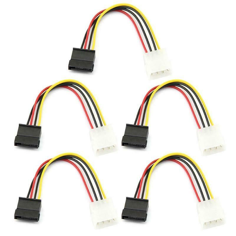 omputer Connection And Plugin 4 Pin Splitter Extension Cable SATA to Molex