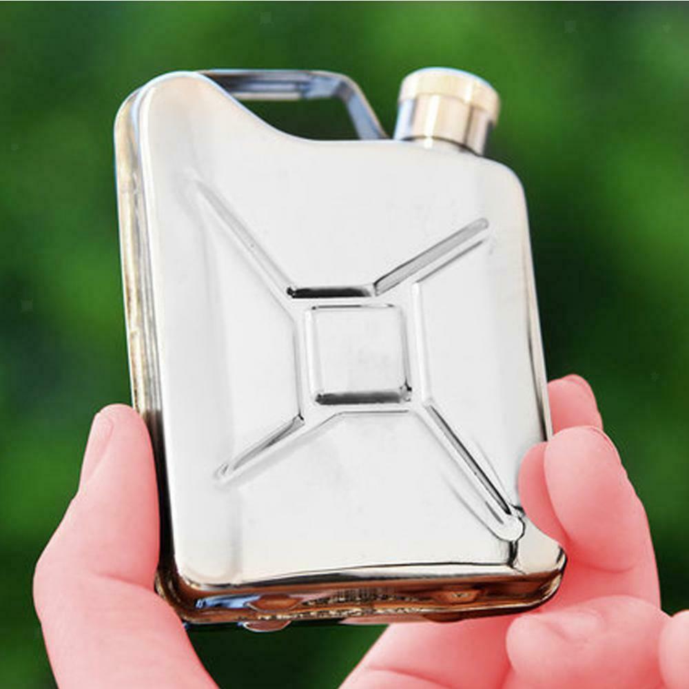 Portable Healthy Durable 177ml/6oz Stainless Steel Hip Flask 3.7'' x 2.75'' x