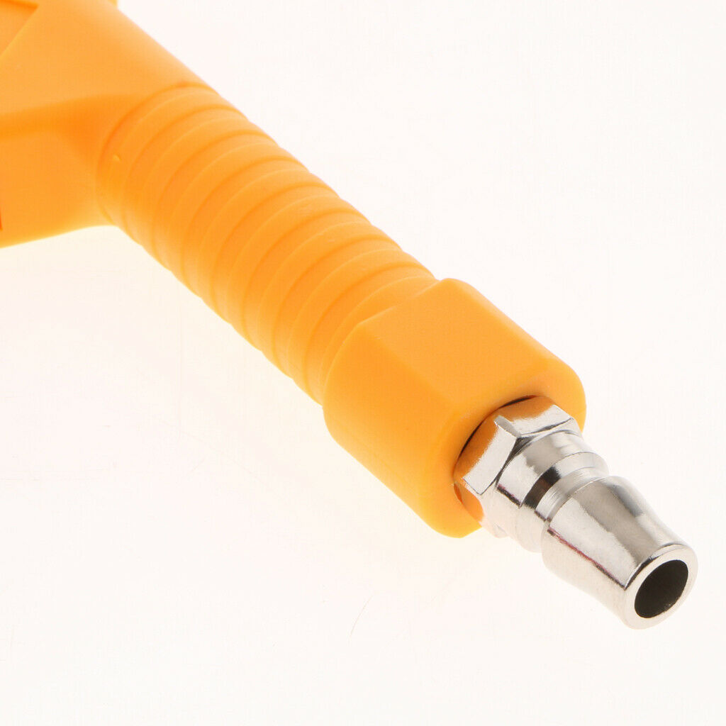 Air Blow Gun Long Reach Spray Nozzle Compressed Air Gun Clean Tool Yellow
