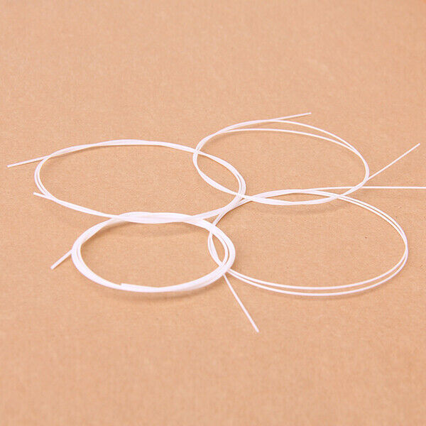 Replacement 4 White Nylon Ukulele Strings Set New High Quality