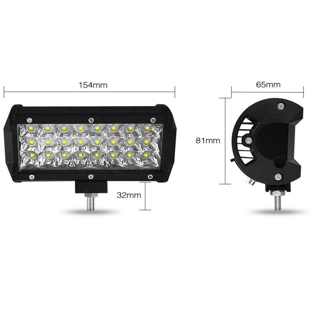 Car Tri Row 7inch 360W LED Work Light Bar Spot 4WD SUV Truck Driving Light