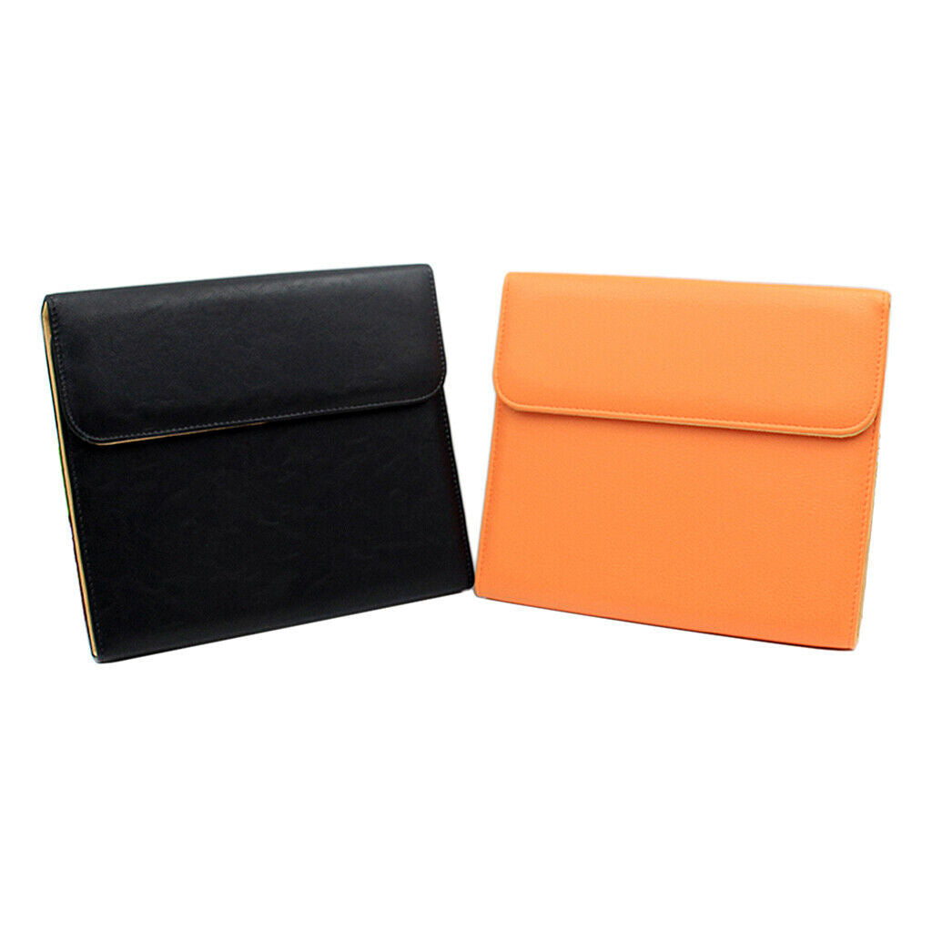 Leather Hairdresser Scissors Storage Case Shears Bag Pouch Holster Orange