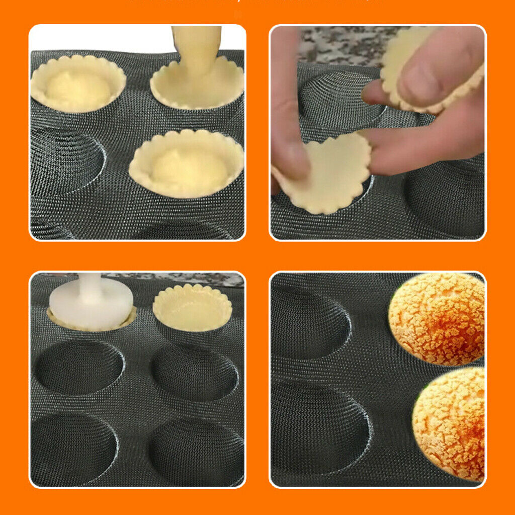Silicone Hamburger Shape Perforated Baking Tray Non Stick Silicone Baking Mold