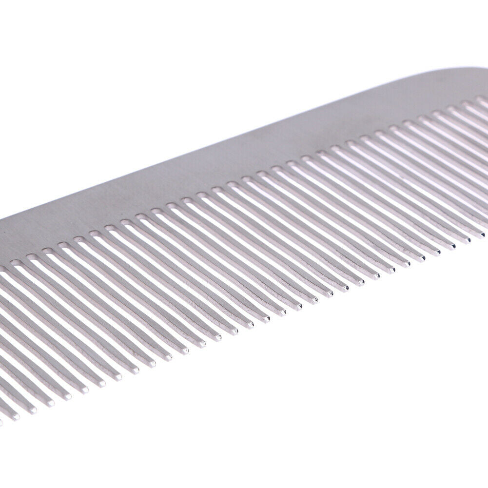 Anti-static Stainless Steel Comb Professional Salon Hair Styling Cut Barber T  @