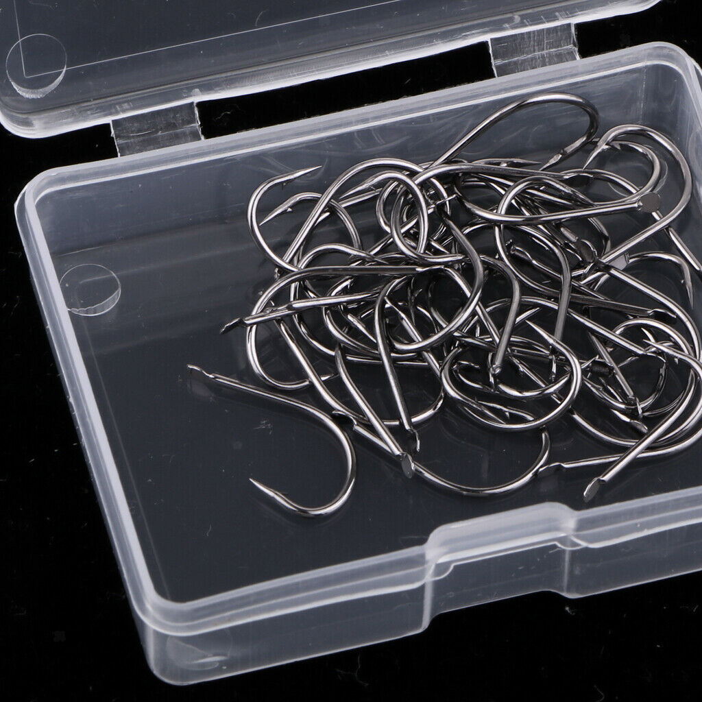 5 Boxes Fishing Hooks with Barbed Crab Hook Sports Accessories 16 x 9mm NO12