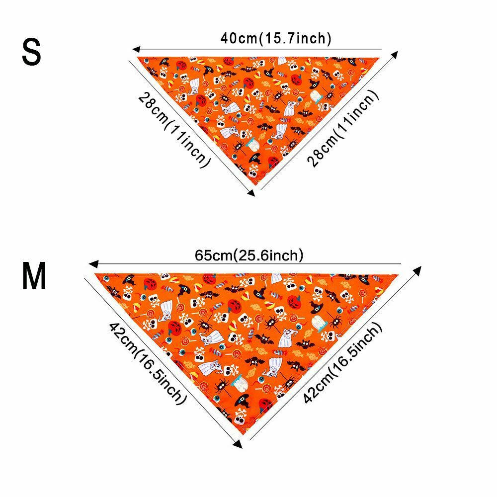 Bib Pet Collars Halloween Style Dog Scarf Pet Bandanas Cat Neck Scarf