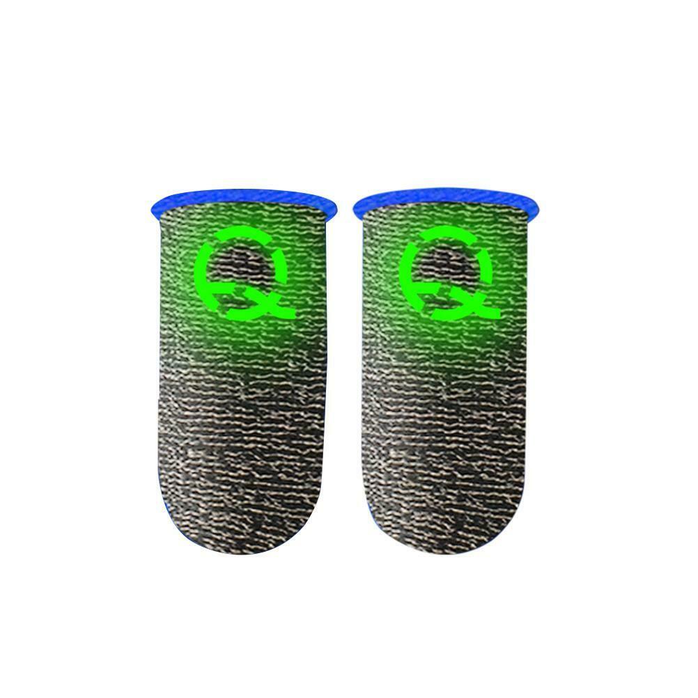 2Pcs Luminous Mobile Gaming Controller Finger Sleeves Touch Screen Finger Cots