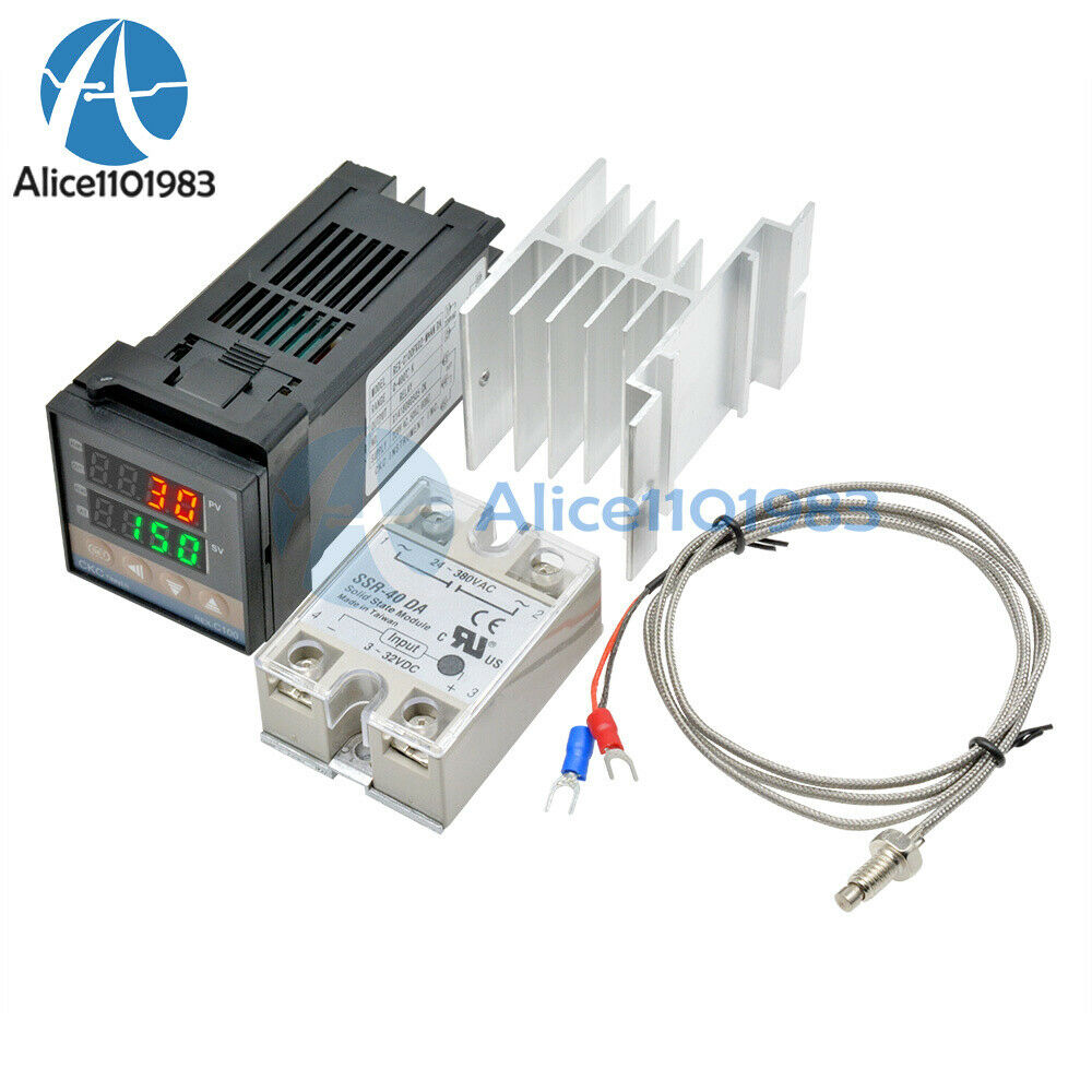 AC100V-240V Digital PID Temperature Controller Thermostat REX-C100 Thermocouple