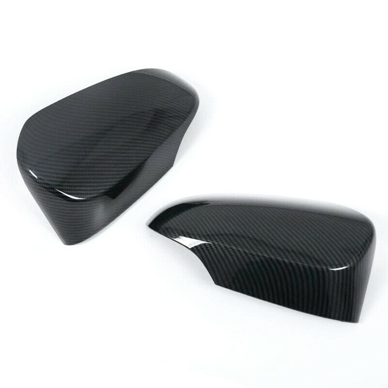 2PC Car Rear View Mirror Shell Cover Carbon Fiber Style Decor Fit For C-HR 16-18