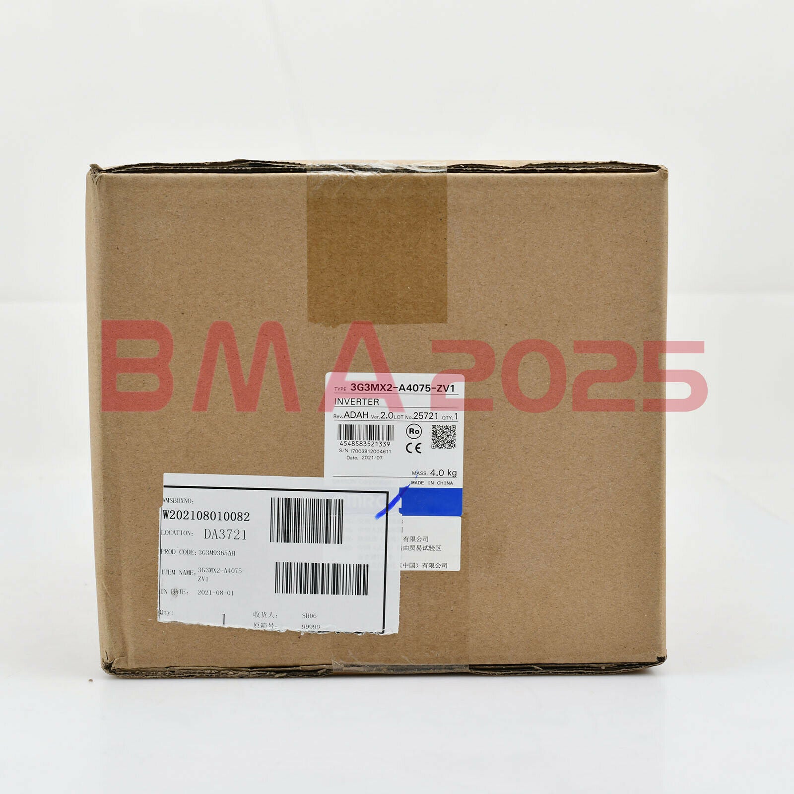 Brand New 3G3MX2-A4075-ZV1 Inverters 7.5kw one year warranty DHL free Ship OM9T