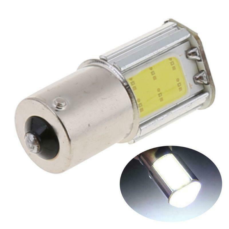 White 1156 G18 Ba15s 4 COB LED Turn Signal Rear Light Car Bulb Lamp 12V New