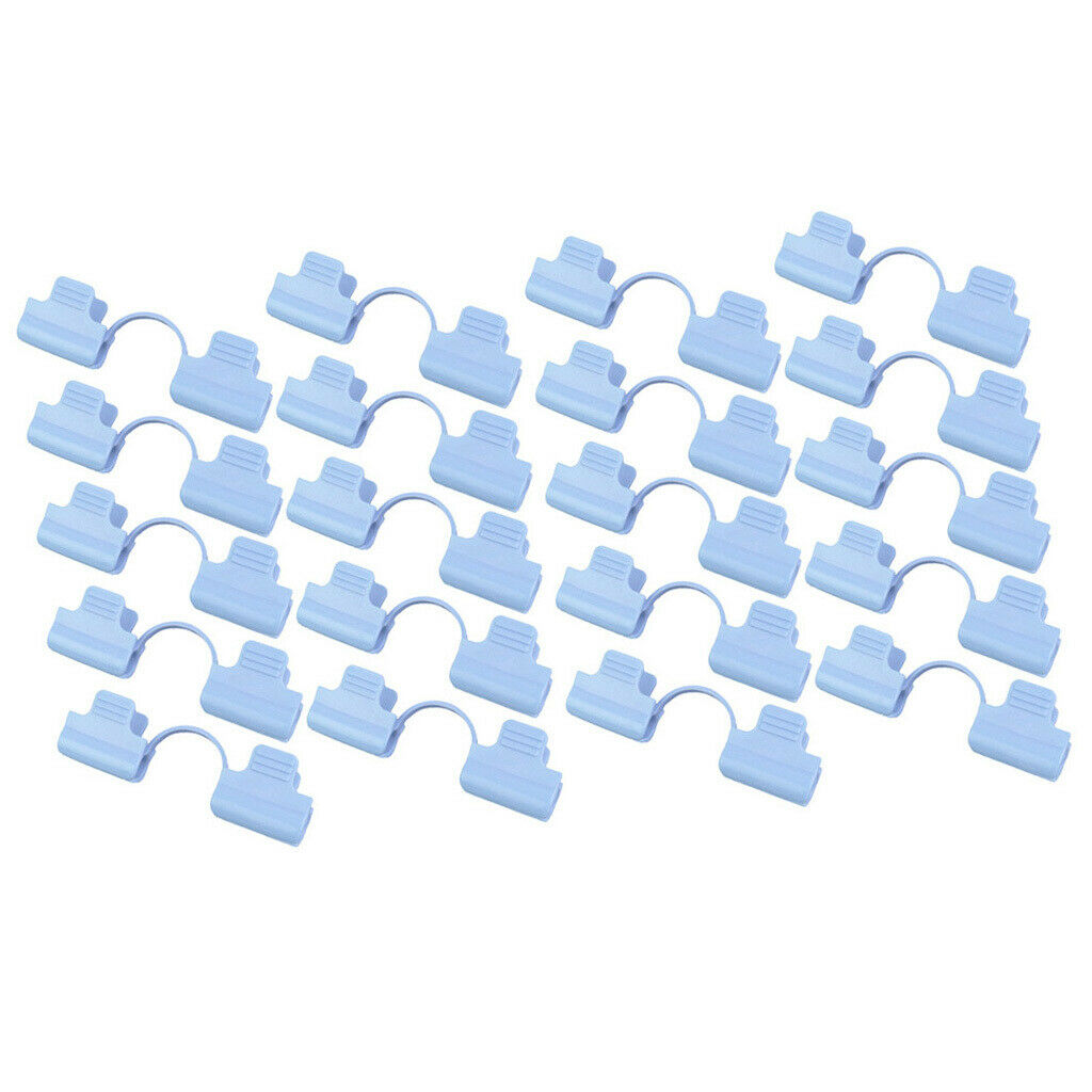 20Pcs Pipe Greenhouse Clamps Film Sunshade Net Fixing Clips Clamp 8mm Dia.