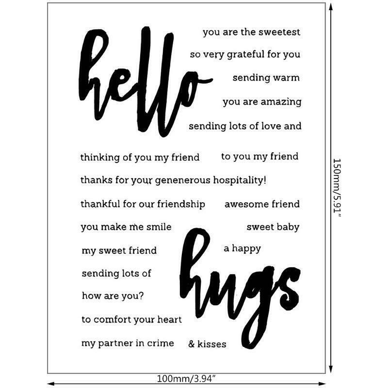 Friendship DIY Silicone Clear Stamp Cling Seal Scrapbook Embossing Album Decor