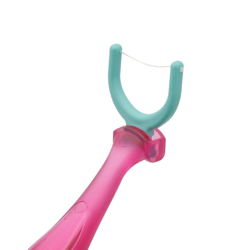 1 Set Disposable Dental Floss Heads With Handle Holder Tooth Oral Care Tools New