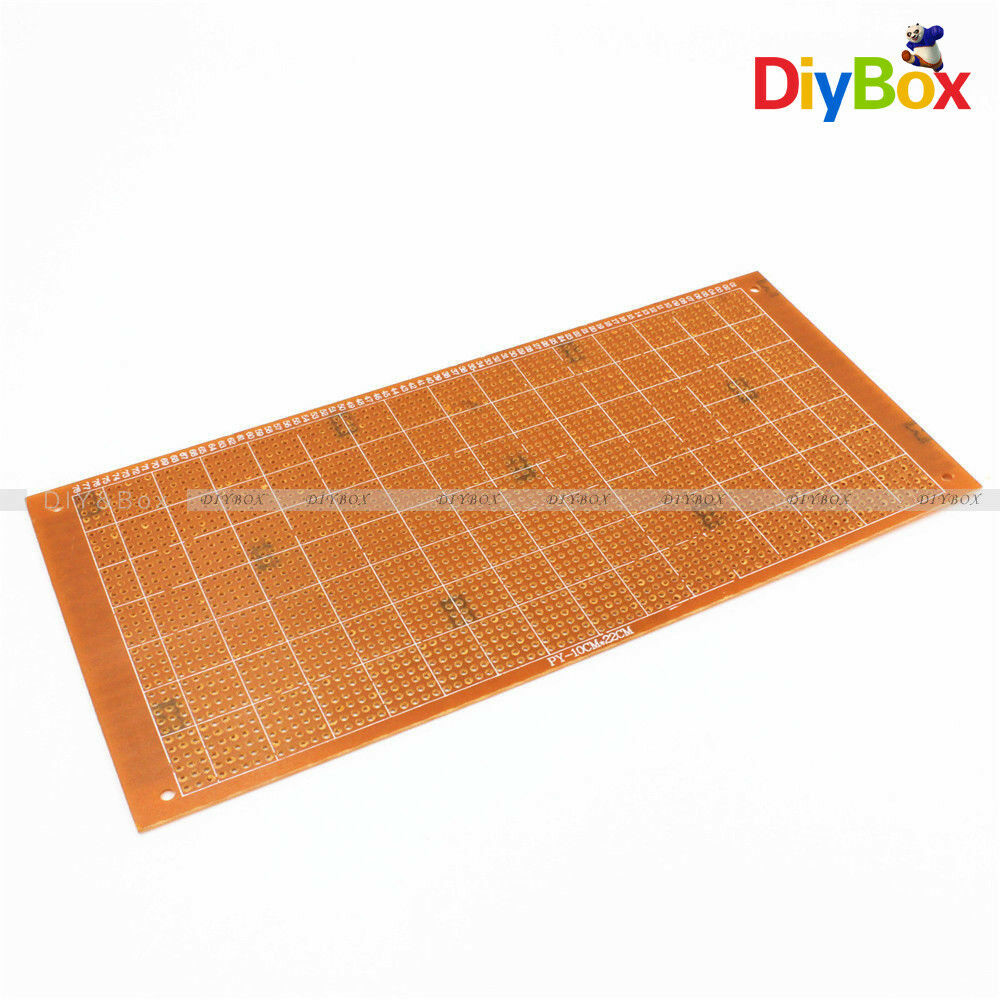2PCS 10x22cm Soldering Prototype Copper PCB Board Single Side Universal 2.54mm