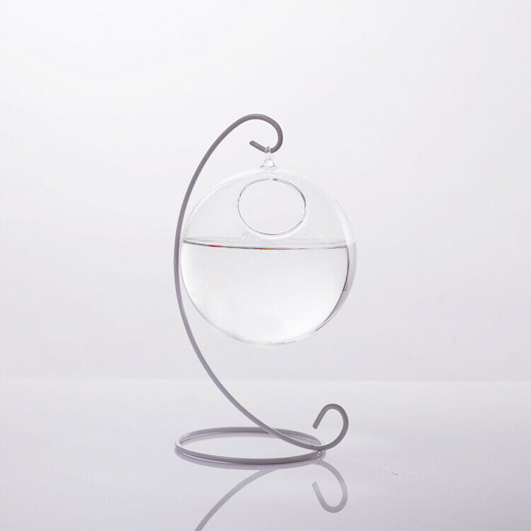 Ball Shaped Glass Hanging Flower Pot Vase