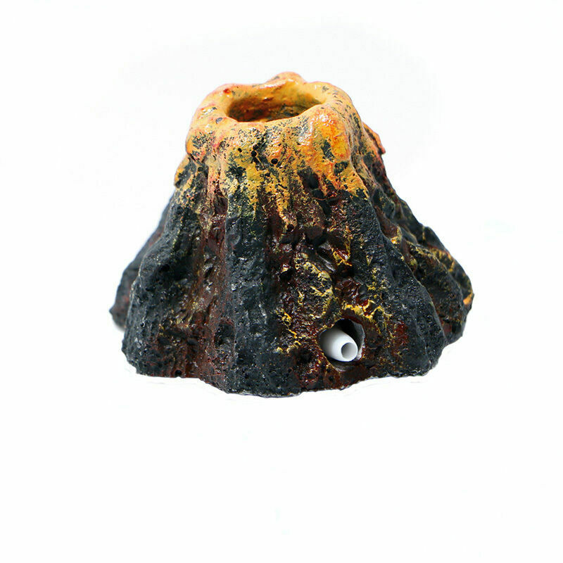 Volcano Shape Air Bubble Stone Oxygen Pump Aquarium Fish Tank Ornament Decor S99