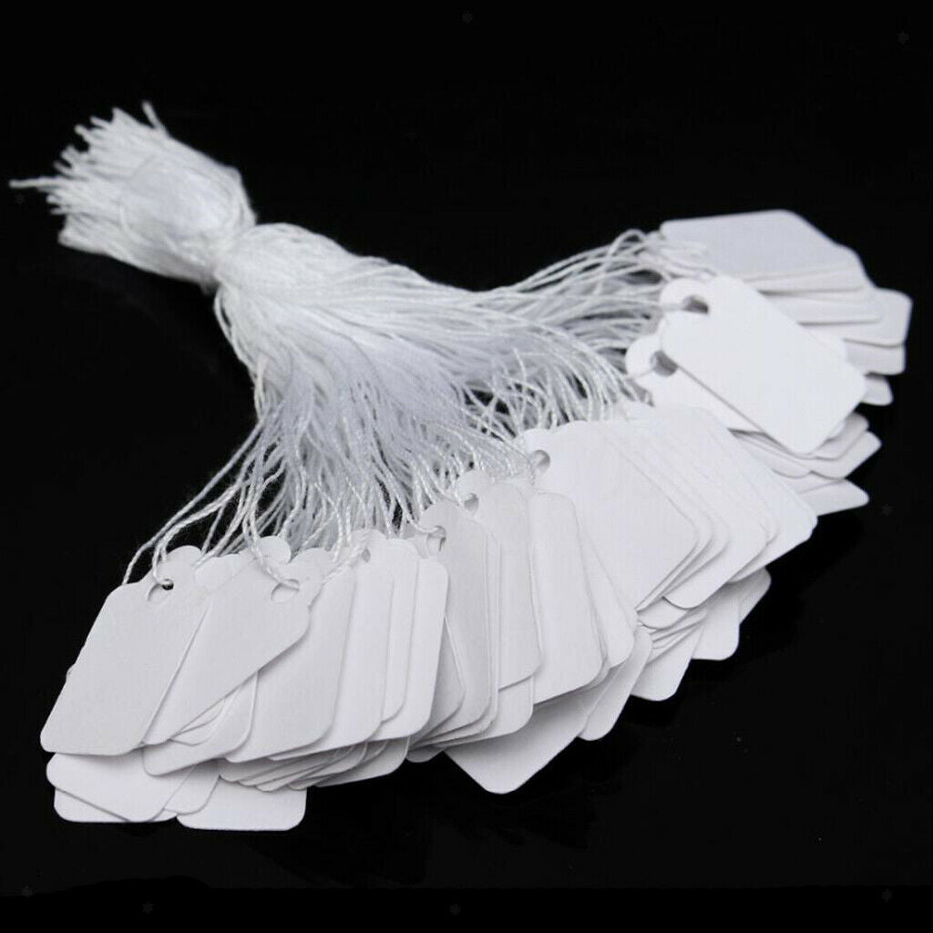 100pcs Labels Price Tags Blank Price Labels Jewelry Display Tags Labeling