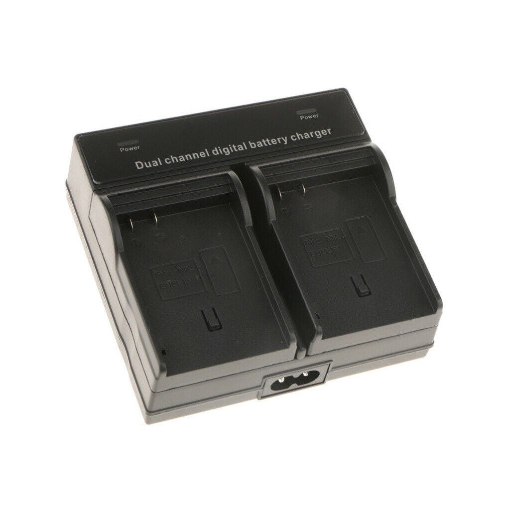 Dual Slot EN-EL15 EN-EL155e Battery Charging Charger Station for Nikon D750