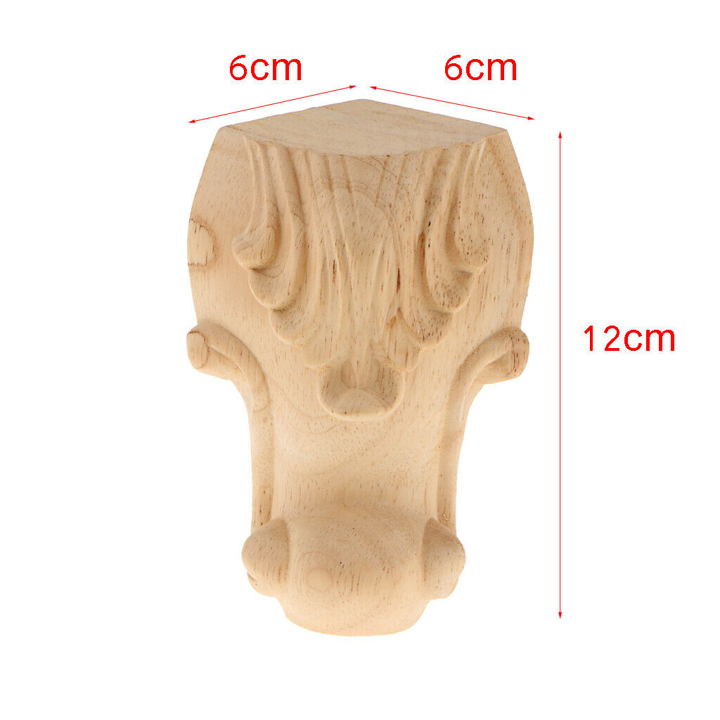 4Pcs Wood Tapered Sofa Leg  for Couch Cabinet Cupboard 5x2inch