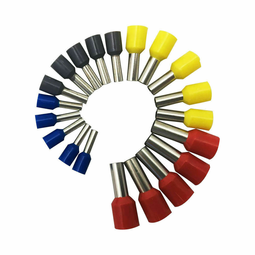 Bootlace Ferrule Kit W/ Bootlace Ferrule Hand Crimper Crimping Tool 1200PCS