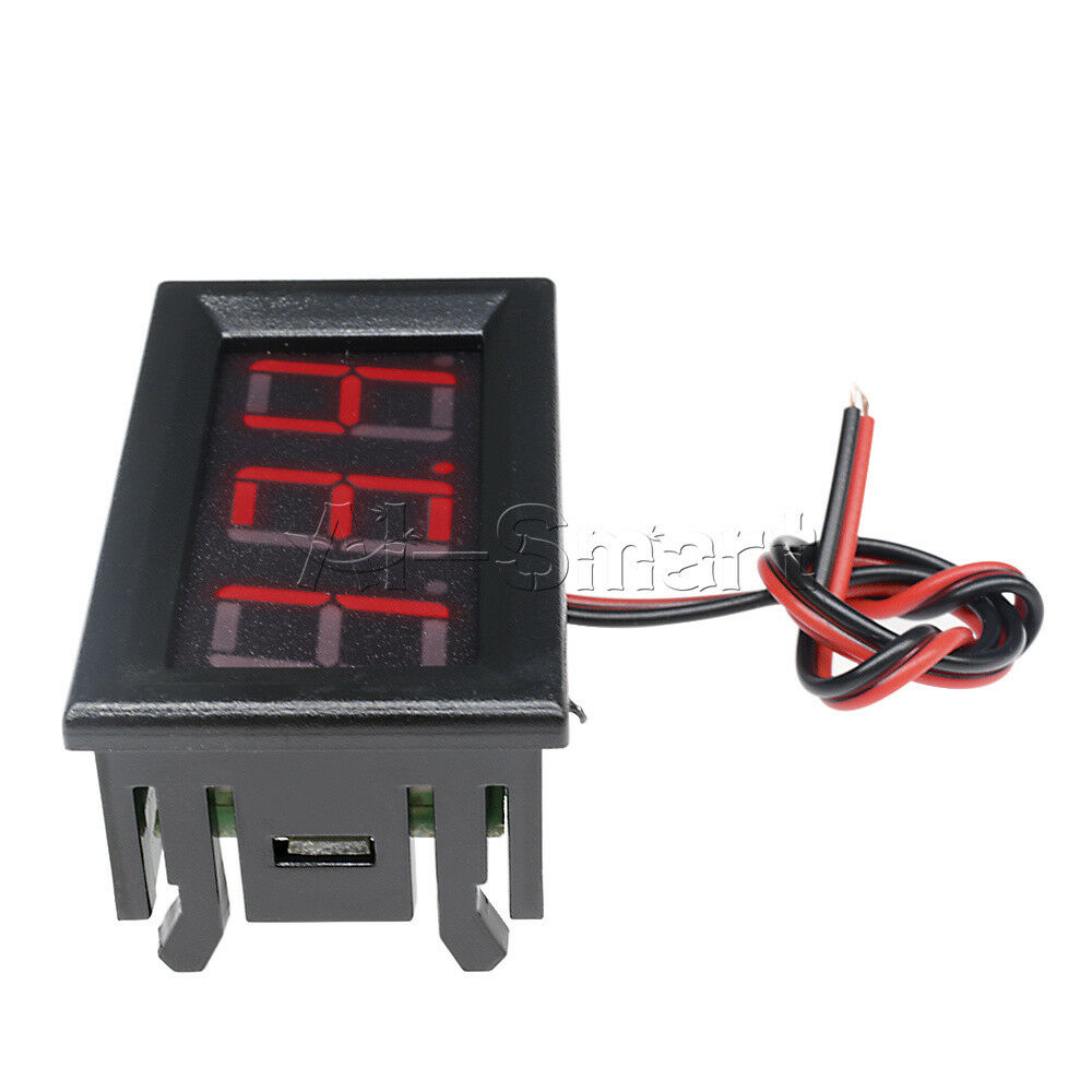 0.56" LED Digital Tube Digital DC4.5-30V Three Voltmeter Voltage Panel Meter Red