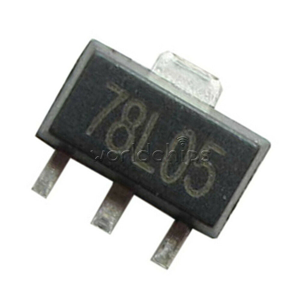 20PCS 78L05 L78L05 7805 Voltage Regulator 5V 100mA SOT-89 SMD