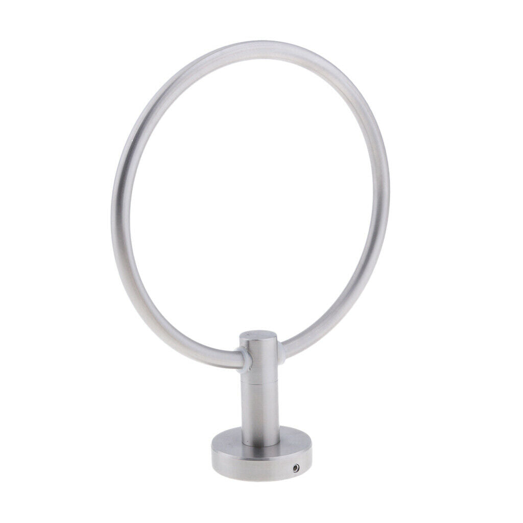 Stainless Steel Towel Ring Holder Wall Mounted for Bathroom Washroom