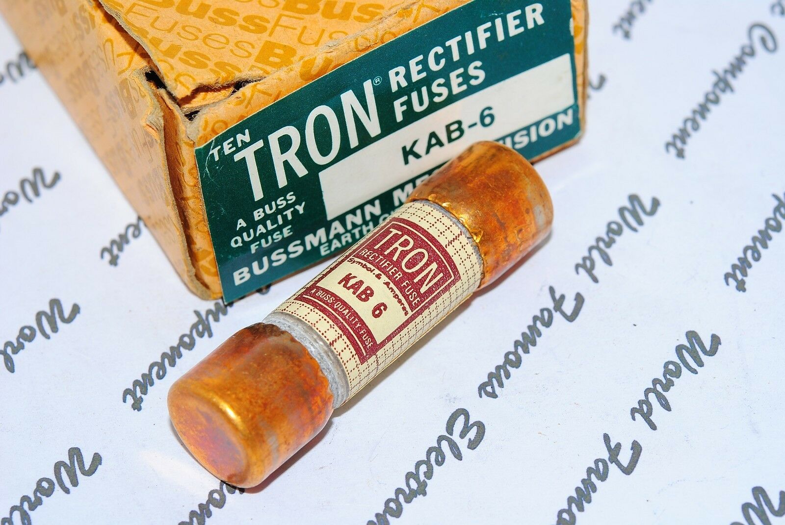 1pcs - BUSSMANN KAB-6 6A 6Amp TRON Rectifier Fuse