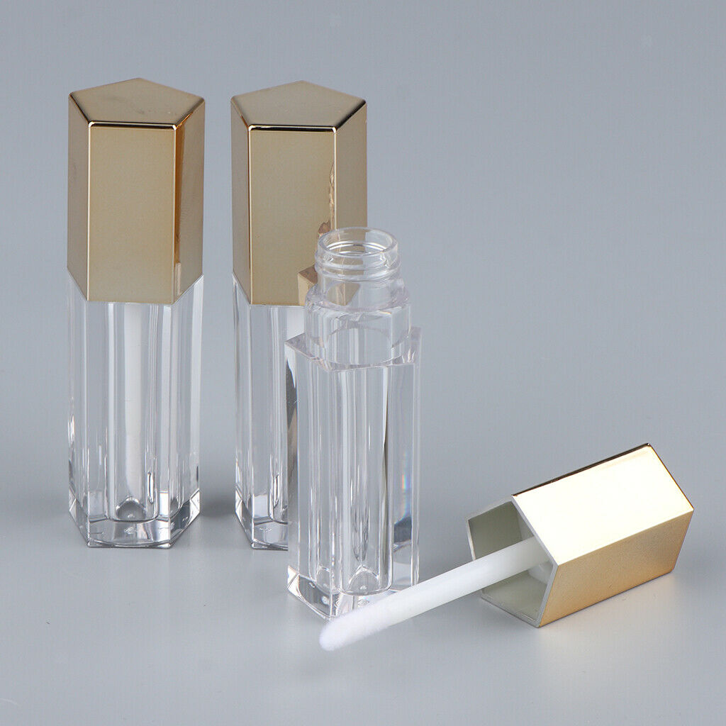 9 Pieces 5ml Cosmetic Container Lipstick Bottle Oil Tube Lip Balm Case