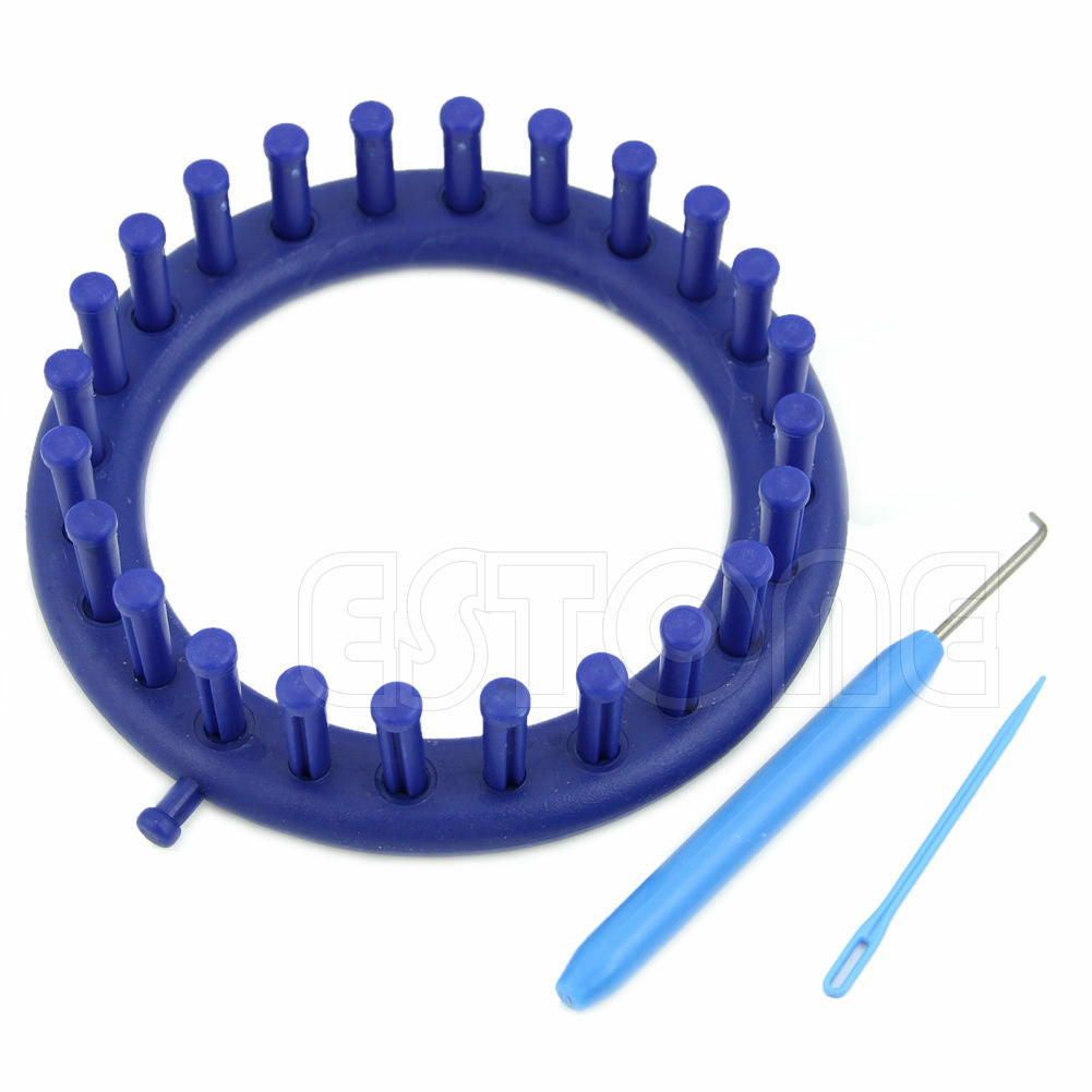 Hot Blue Round Circle Hat Classical 14CM Knitter Knifty Knitting Knit Loom Kit S