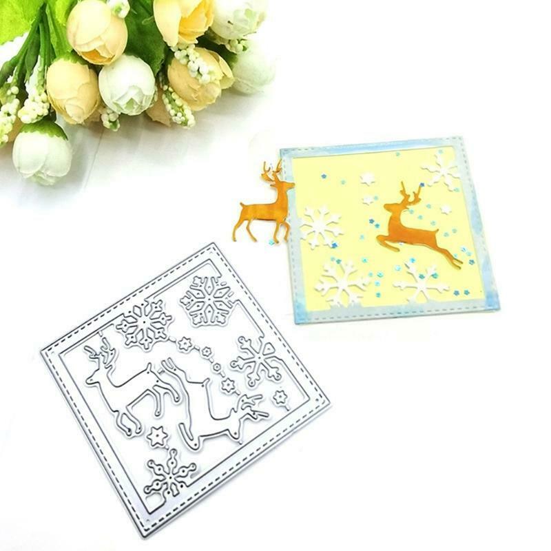 Snowflake Elk Box Carbon Steel Cutting Dies DIY Scrapbooking Photo Album Making