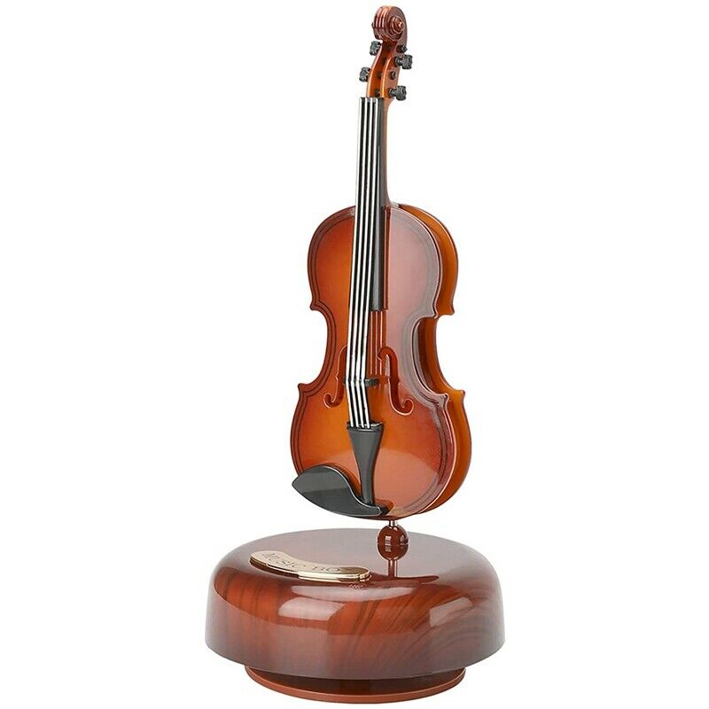 Violin Music Box, Rotating Musical Base, Classical Music Box Instrument, GifW8Z5