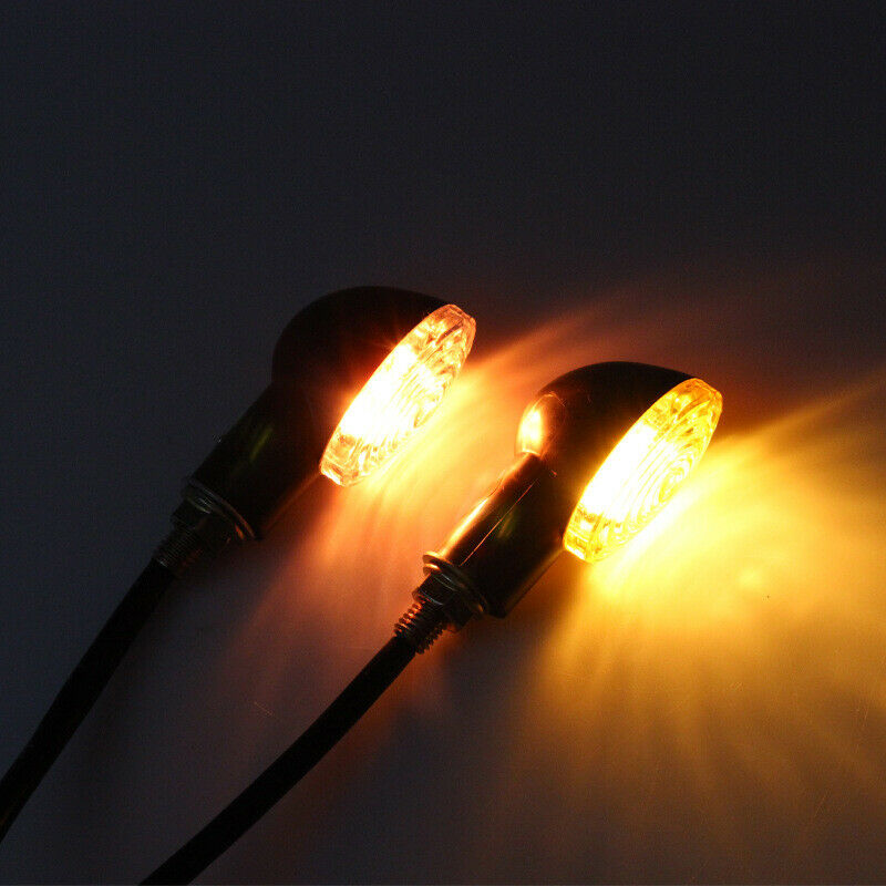 12V Universal Motorcycle Scooter Bike Turn Signal Indicator Blinker Amber Light