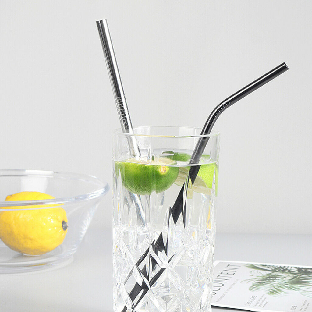 Yerba Mate Gourd Bombilla Filtered Drinking Straws Straight Straw -  21.5cm