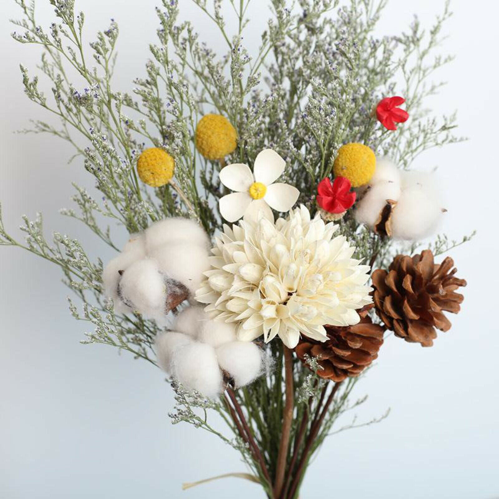 2Pcs Beautiful Natural Dried Bouquet Natural Eucalyptus Party Arrangements