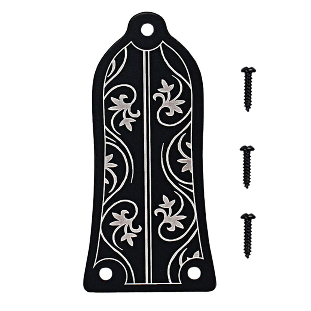 Alloy DIY Truss Rod Cover Plate Bell Shape with Screw for Guitars Parts