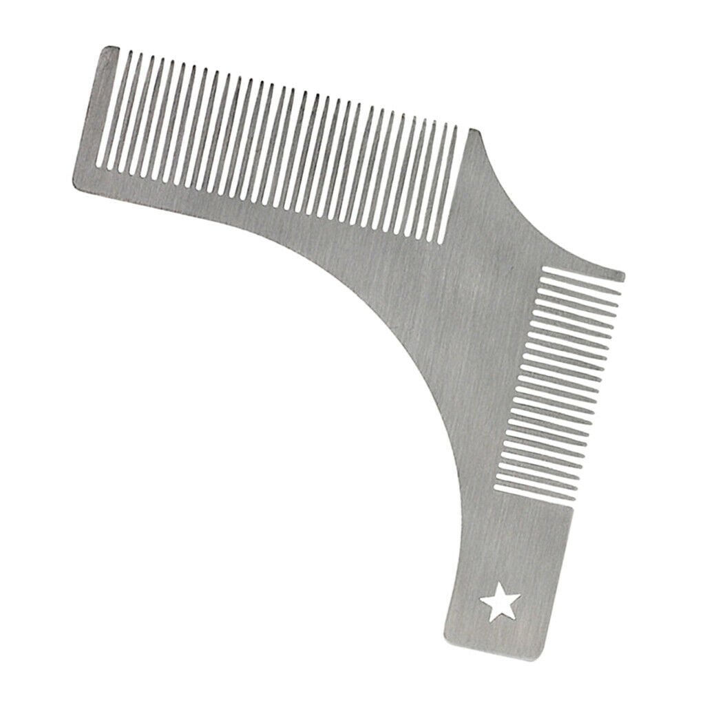 Beard Shaping Stencil Tool, Mustache Grooming Styling Symmetric Comb Template
